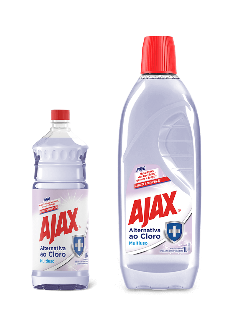 Ajax Alternativa ao cloro - Floral | Tamanhos