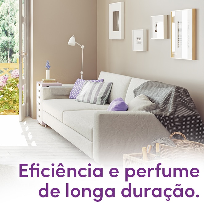 Combina a eficiência da limpeza com fragrâncias especiais de flores e perfume de longa duração