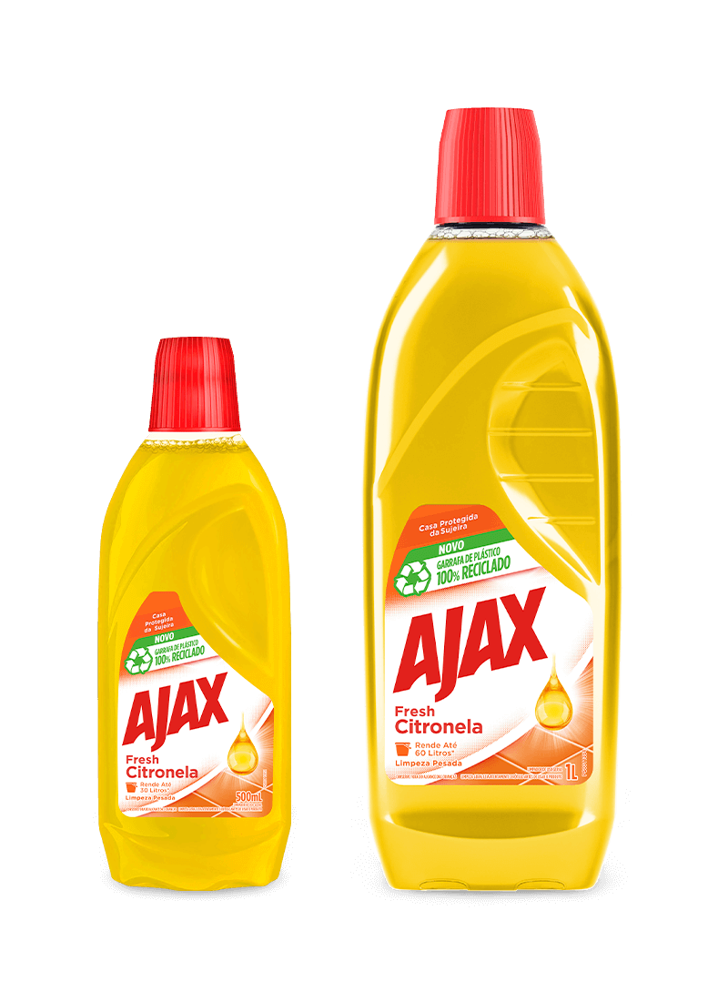 Ajax Fresh Citronela | Tamanhos