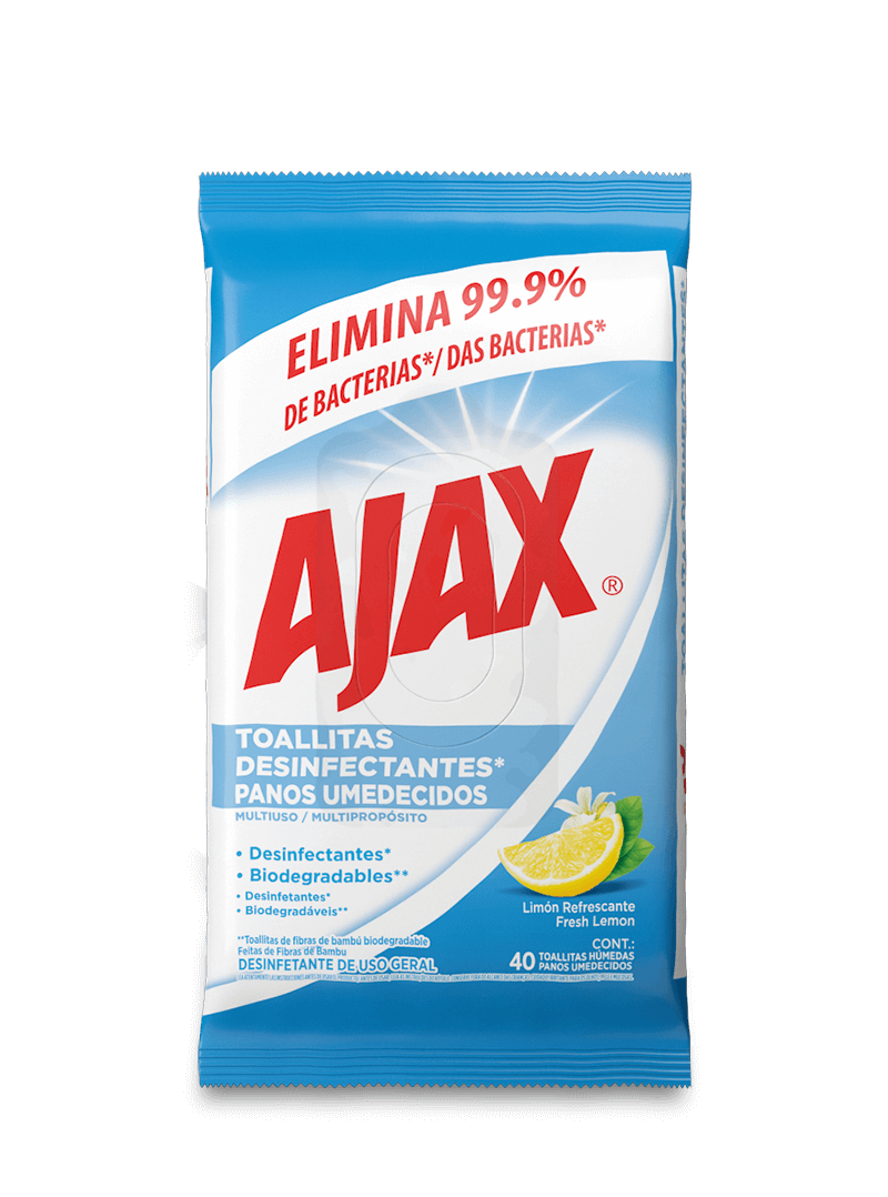 Ajax Lenços desinfetantes | Tamanhos