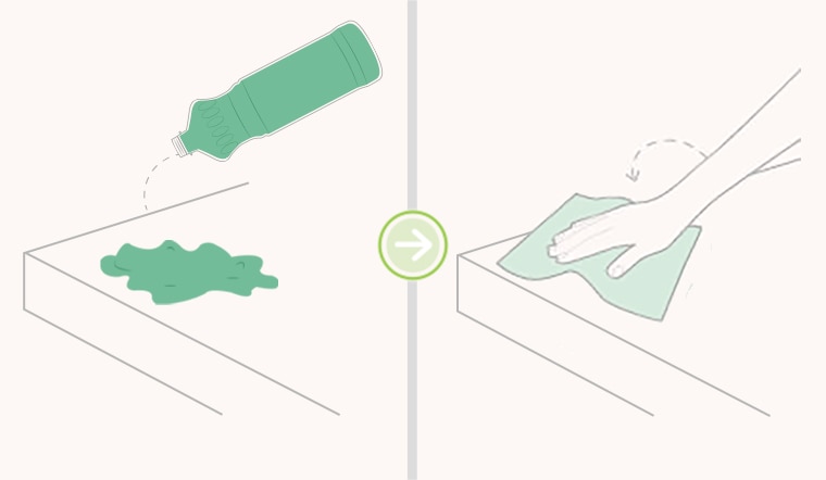 Utilize Pinho Sol® Limpeza Pesada puro com pano úmido, na remoção de manchas e sujeiras mais difíceis. Use luvas