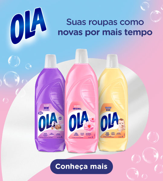 Conheça toda a linha de sabão líquido OLA clicando aqui